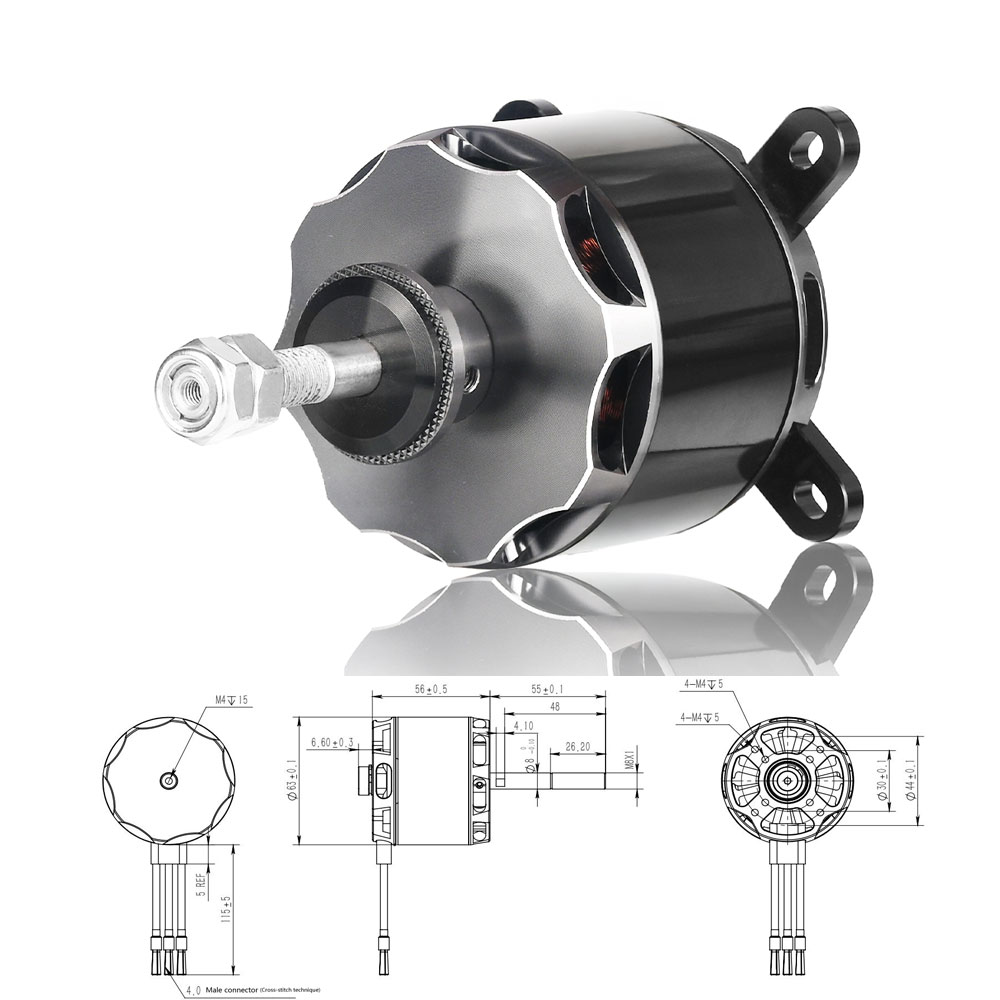 Lj5330 motor sem escova kv220  - Drone Motor avaliação e preço